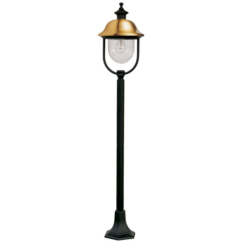 FAROLA VERONA 1 LUZ ALUMINIO COBRE NEGRO