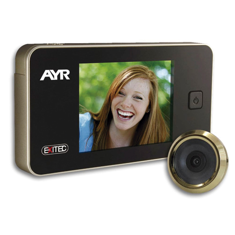 MIRILLA PUERTA DIGITAL DORADA