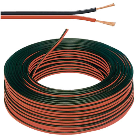 CABLE AUDIO 2 HILOS ROJO/NEGRO