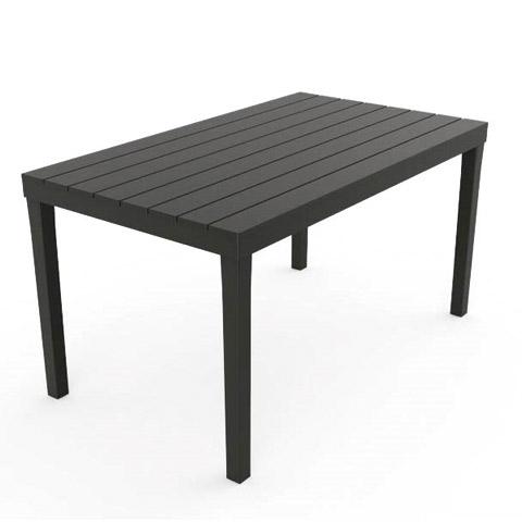 MESA JARDIN RESINA RECTANGULAR ANTRACITA SUMATRA