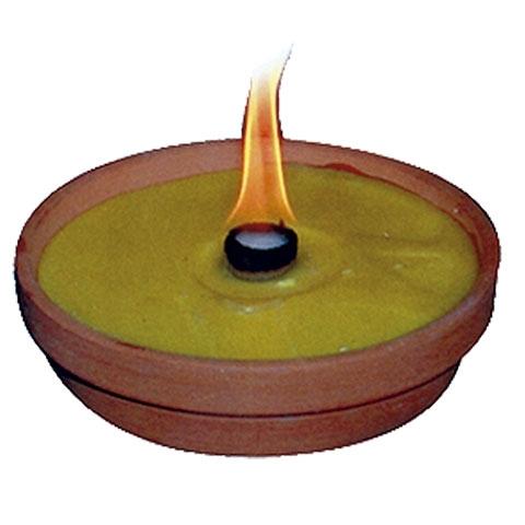VELA CITRONELA EN VASO TERRACOTA 15CM