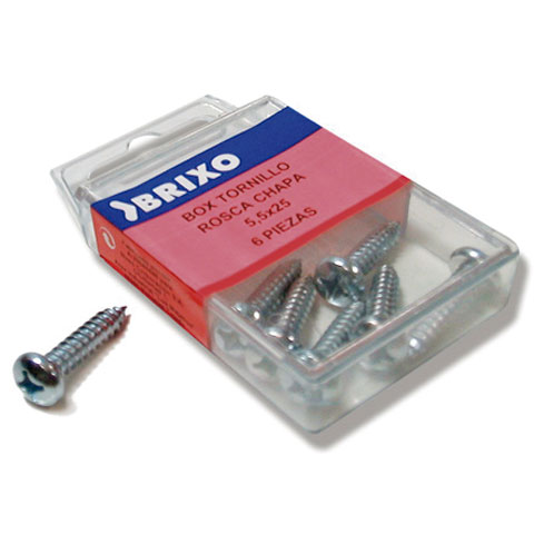 BOX TORNILLO R/CHAPA C/PLANA INOX