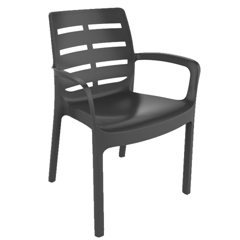 SILLON JARDIN FIBRA VIDRIO ANTRACITA BORNEO