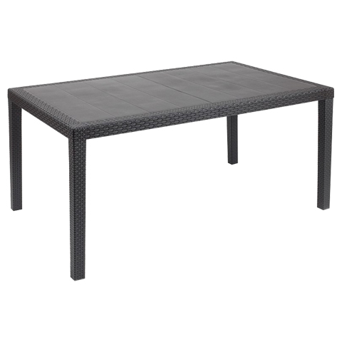 MESA JARDIN RECTANGULAR ANTRACITA PRINCE