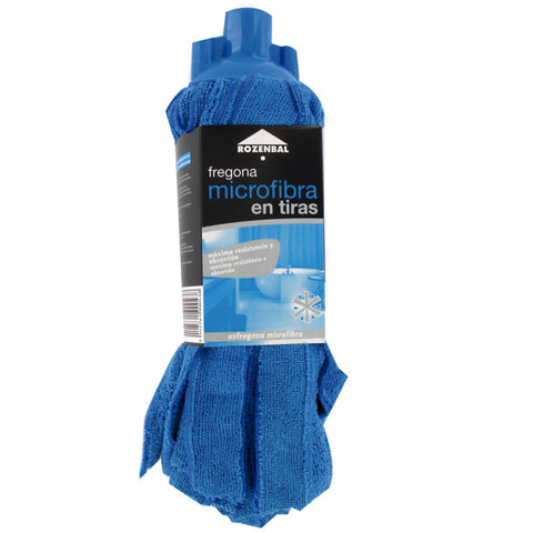 FREGONA TIRAS MICROFIBRA AZUL