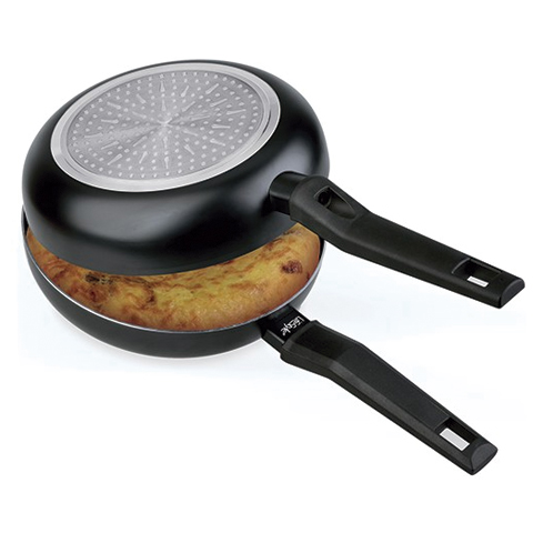 SARTEN DOBLE VOLTEA TORTILLAS  VITRO-INDUCCION