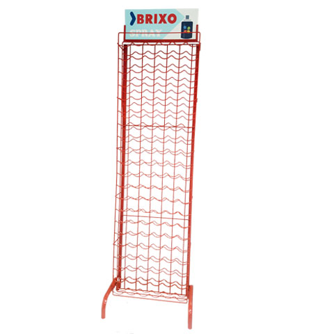 EXPOSITOR PIE ESMALTE ACRILICO SPRAY VACIO (CAPACIDAD 126 BOTES)