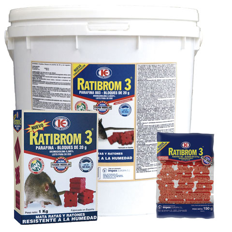 RATICIDA EN BLOQUE RATIBROM 3