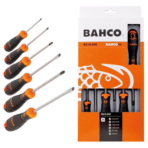 JUEGO DESTORNILLADORES BAHCO-FIT 6 PIEZAS