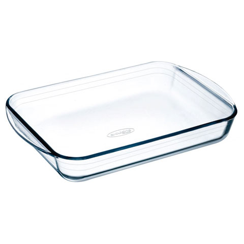 FUENTE CRISTAL HORNO RECTANGULAR