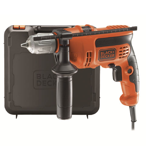 TALADRO PERCUTOR REVERSIBLE 710W 13MM C/MALETIN BEH710K-QS