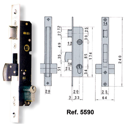 CERRADURA LINCE 5590
