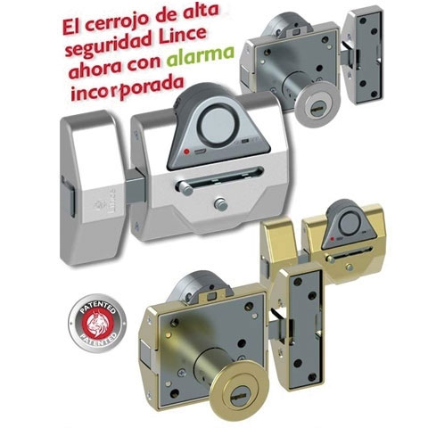 CERROJO LINCE 7930RSAHL-85MM  C/ALARMA
