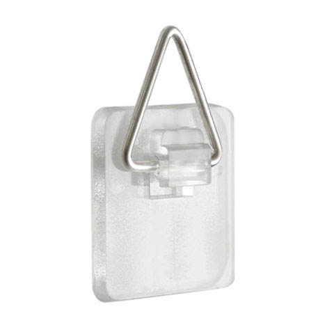 COLGADOR ADHESIVO TRANSPARENTE  23X23 MM BLISTER 4UD