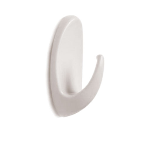 COLGADOR ADHESIVO PLASTICO 3,5CM BLANCO BLISTER 3UD