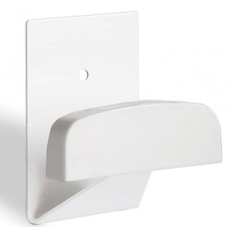 COLGADOR ADHESIVO INOX-PLASTICO GRANDE BLANCO 40X50 MM BLISTER