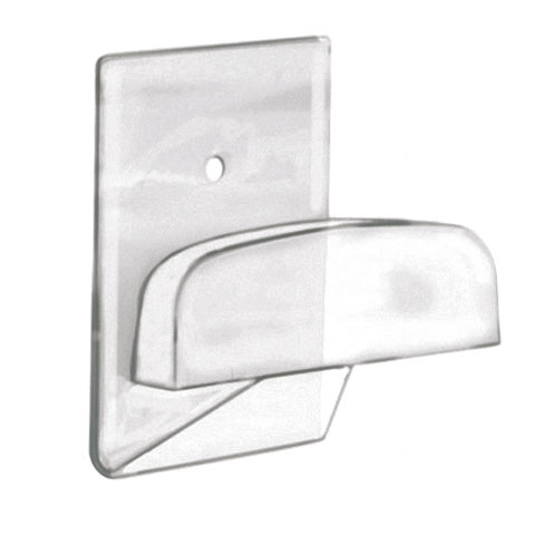 COLGADOR ADHESIVO PLAST-ACRILICO GRANDE TRANSPARENTE 40X50 MM BLISTER