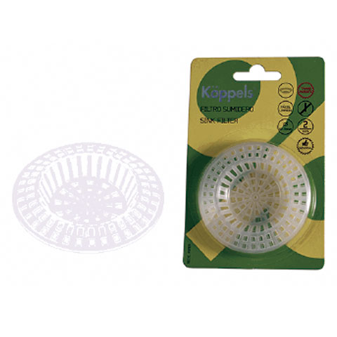 FILTRO SUMIDERO UNIVERSAL 72MM PLASTICO  BLISTER 2UD