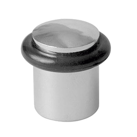 TOPE PUERTA C/TORNILLO METAL CILINDRICO 20X28MM CROMO BRILLO BLISTER