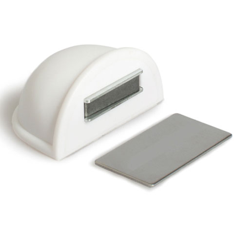 TOPE PUERTA ADHESIVO RETENEDOR M/LUNA C/IMAN BLANCO BLISTER