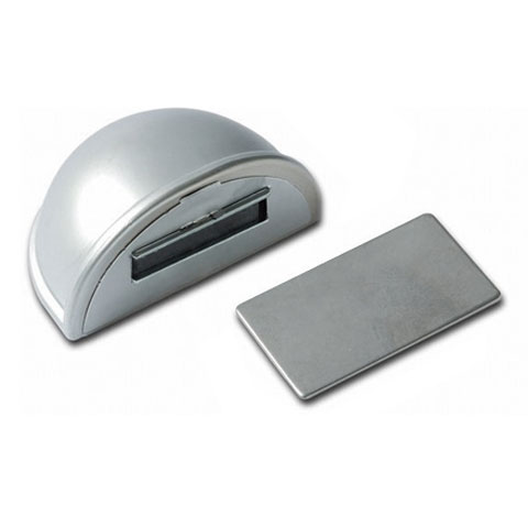 TOPE PUERTA ADHESIVO RETENEDOR M/LUNA C/IMAN CROMO MATE BLISTER