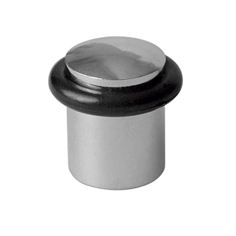 TOPE PUERTA C/TORNILLO ACERO CILINDRICO 18X25MM INOX BLISTER