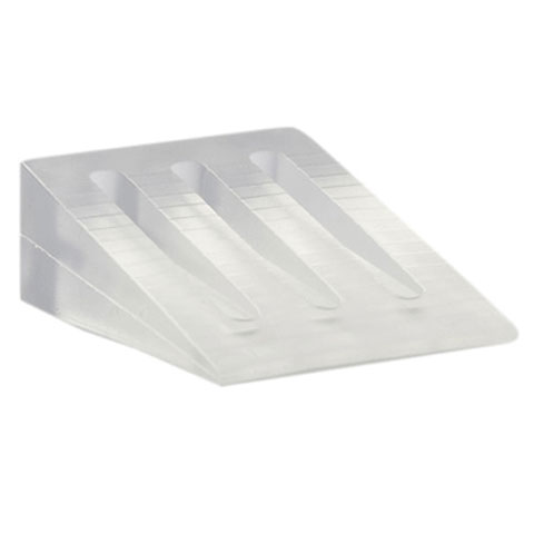 CUÑA GOMA 13X30X45MM TRANSP BLISTER 2UD