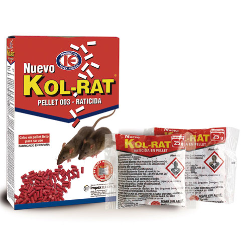 RATICIDA PELLET KOL- RAT CAJA 150GR