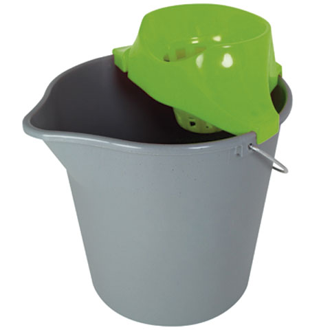 CUBO PLASTICO FREGONA REDONDO C/ ESCURRIDOR 12 LITROS