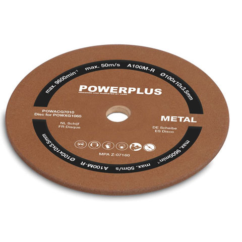 DISCO ABRASIVO PARA  AFILADOR CADENA MOTOSIERRA 100X10X3,5