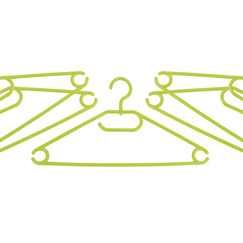 PERCHA PLASTICO BL 5 UD