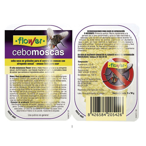 CEBO GRANULADO PARA MOSCAS 20GR