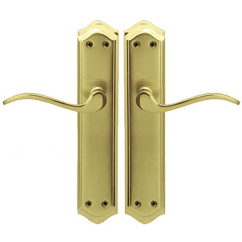 MANIVELA C/PLACA LATONADA SATINADA EQ-203