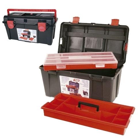 CAJA HERRAMIENTAS PLASTICO SERIE 30 BANDEJA+ESTUCHE
