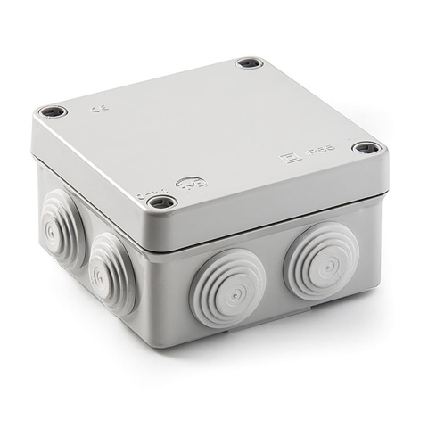 CAJA REGISTRO SUPERF EST CUAD. 100X100X55 C/TAPA 7 CONOS REF. 3011