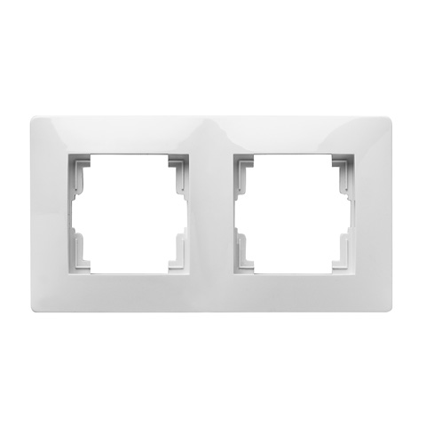 MECANISMO EMPOTRAR MARCO DOBLE BLANCO