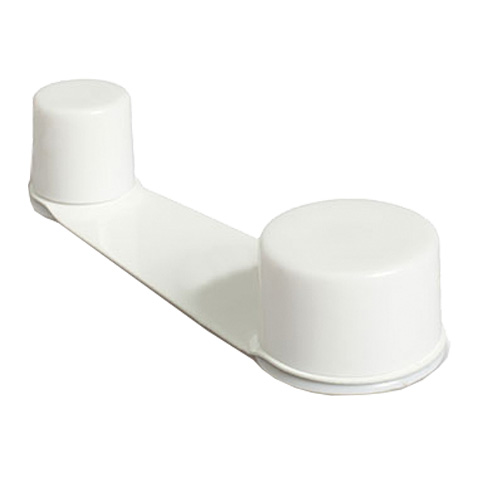 TOPE PUERTA ADHESIVO Y TORNILLO RETENEDOR GIRATORIO LACADO BLANCO (BL)