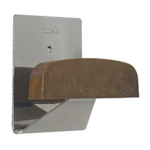 COLGADOR ADHESIVO INOX.PLASTICO E. MADERA GRANDE (BL)