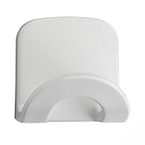 COLGADOR ADHESIVO "ARCO" PLASTICO BLANCO GRANDE (BL)