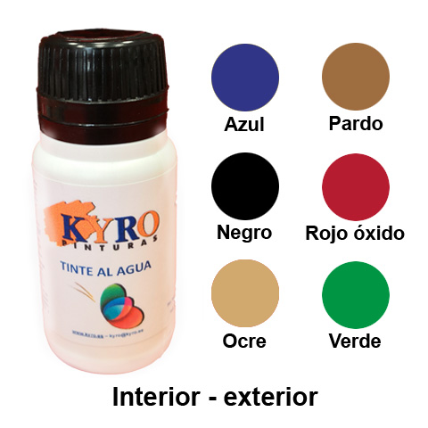 TINTE AL AGUA ACRILICO INTERIOR-EXTERIOR 0,50ML