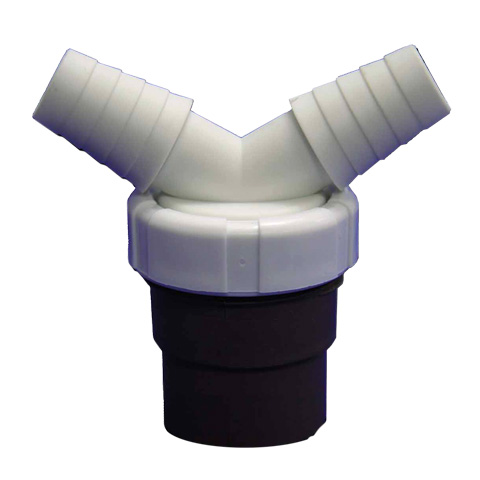 CONEXION MACHO-HEMBRA C/DOBLE TOMA LAVADORA 45º