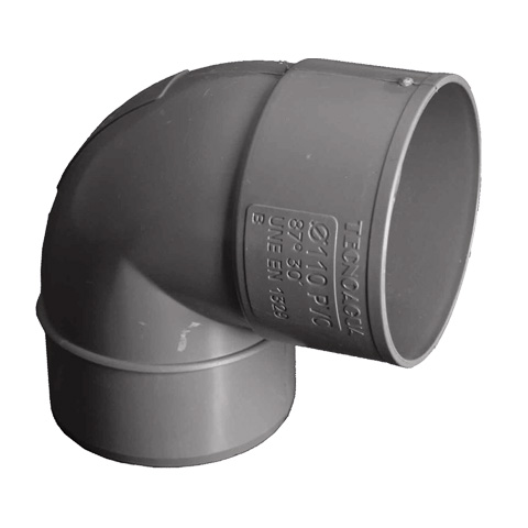 CODO PVC MACHO-HEMBRA 87º