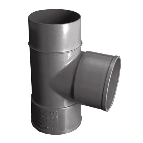 DERIVACION PVC MACHO-HEMBRA 87º