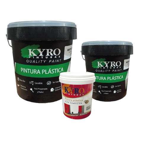 PINTURA PLASTICA ACRILICA MATE INTERIOR-EXTERIOR BLANCA