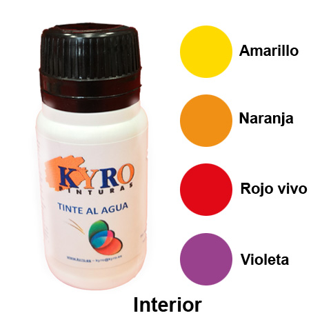 TINTE AL AGUA ACRILICO INTERIOR 0,50ML