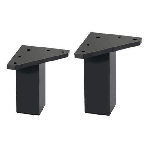 PATA MUEBLE CUADRADA NEGRO ABS