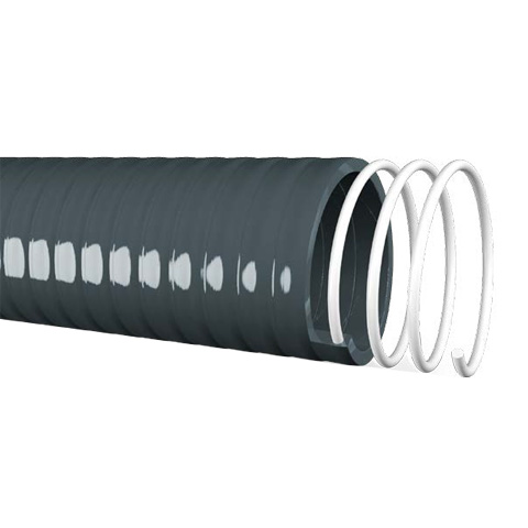 MANGUERA PVC FLEXIBLE REFORZADA GRIS