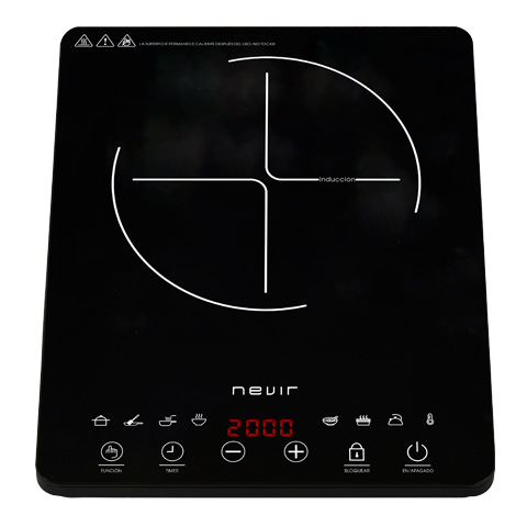 PLACA INDUCCION 1 FUEGO 2000W NVR-INDPT100 NEVIR