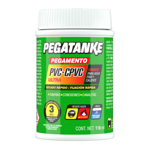 ADHESIVO PVC  118 ML PEGATANKE