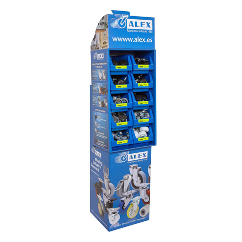 EXPOSITOR RUEDAS BASIC PLUS  200 UDS ALEX